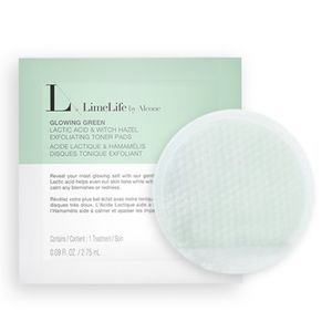 Limelife Glowing Green exfoliating toner pads